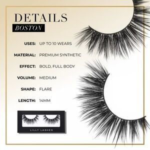 Lilly Lashes premium synthetic in Boston NWT